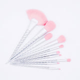 Hot 10pcs Pink Unicorn Makeup Brushes Set